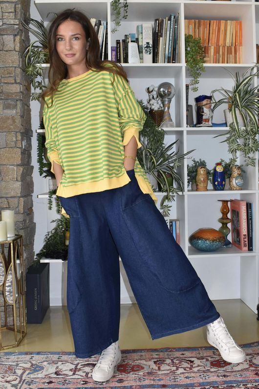 Billie Quirky Crop Barrel Jean Denim